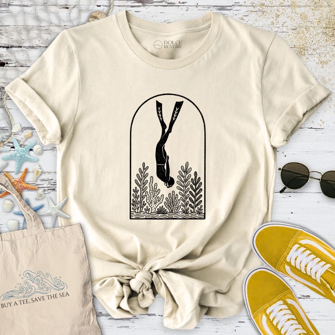 Diver Line Art T-Shirt