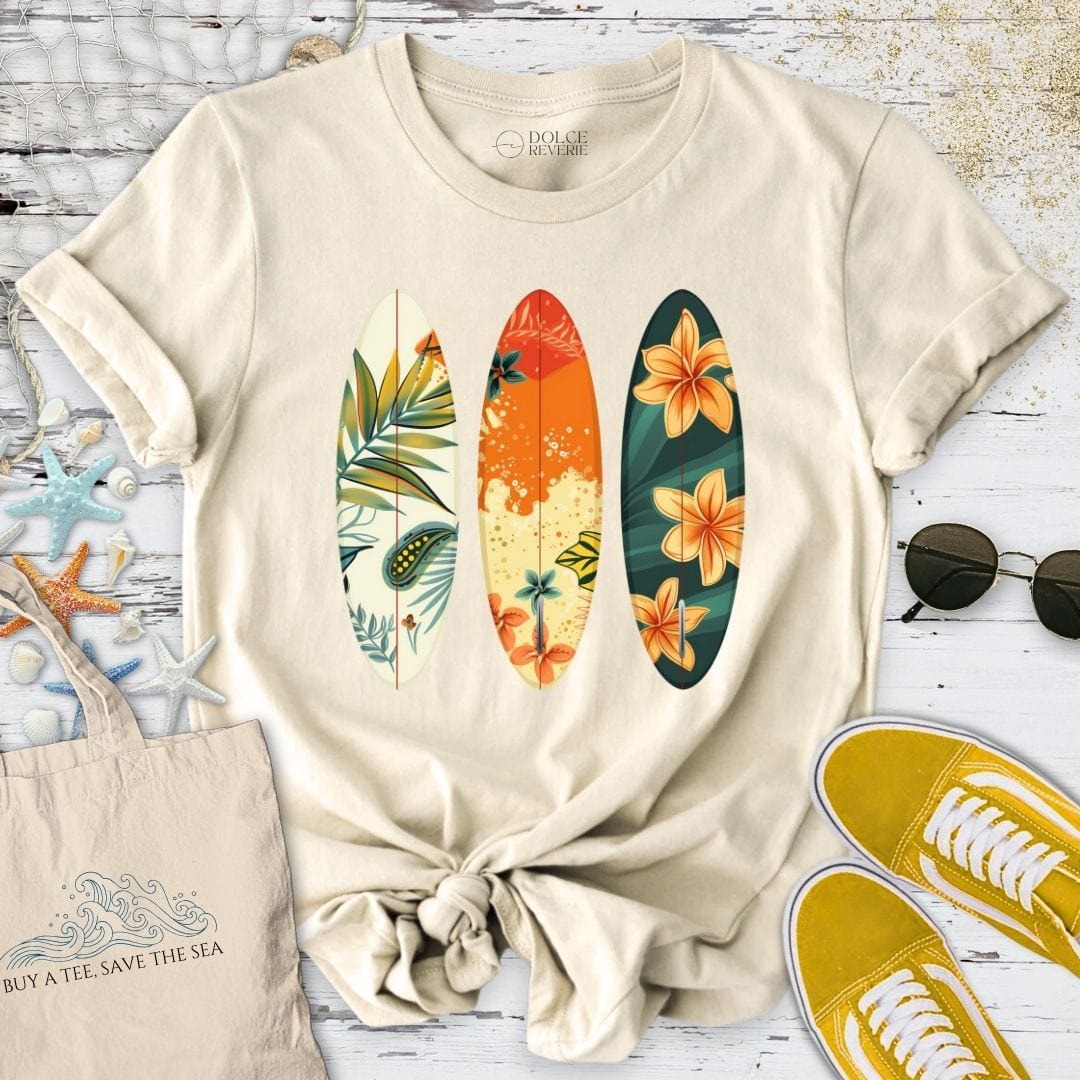 3 Boards T-Shirt Natural / S