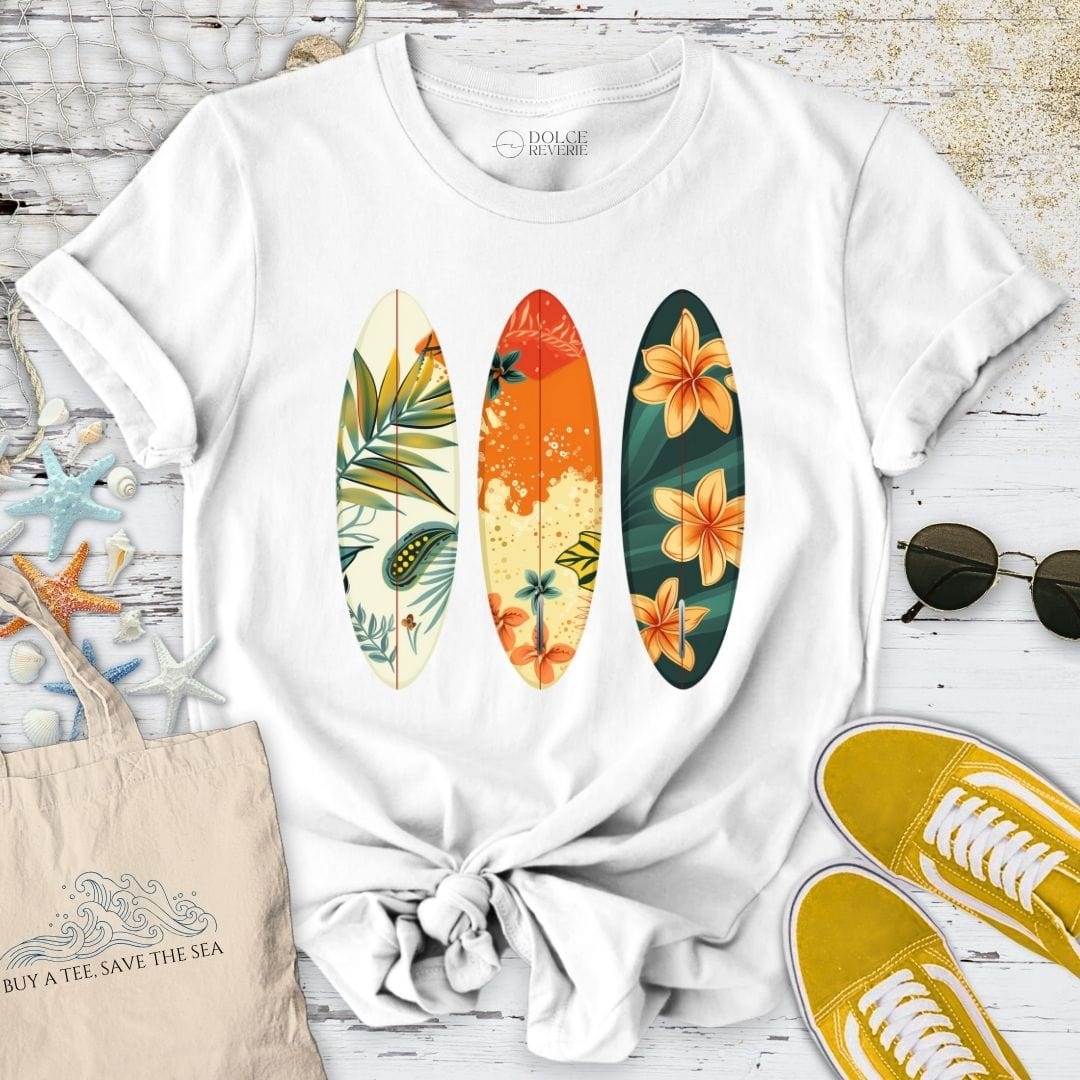 3 Boards T-Shirt White / S