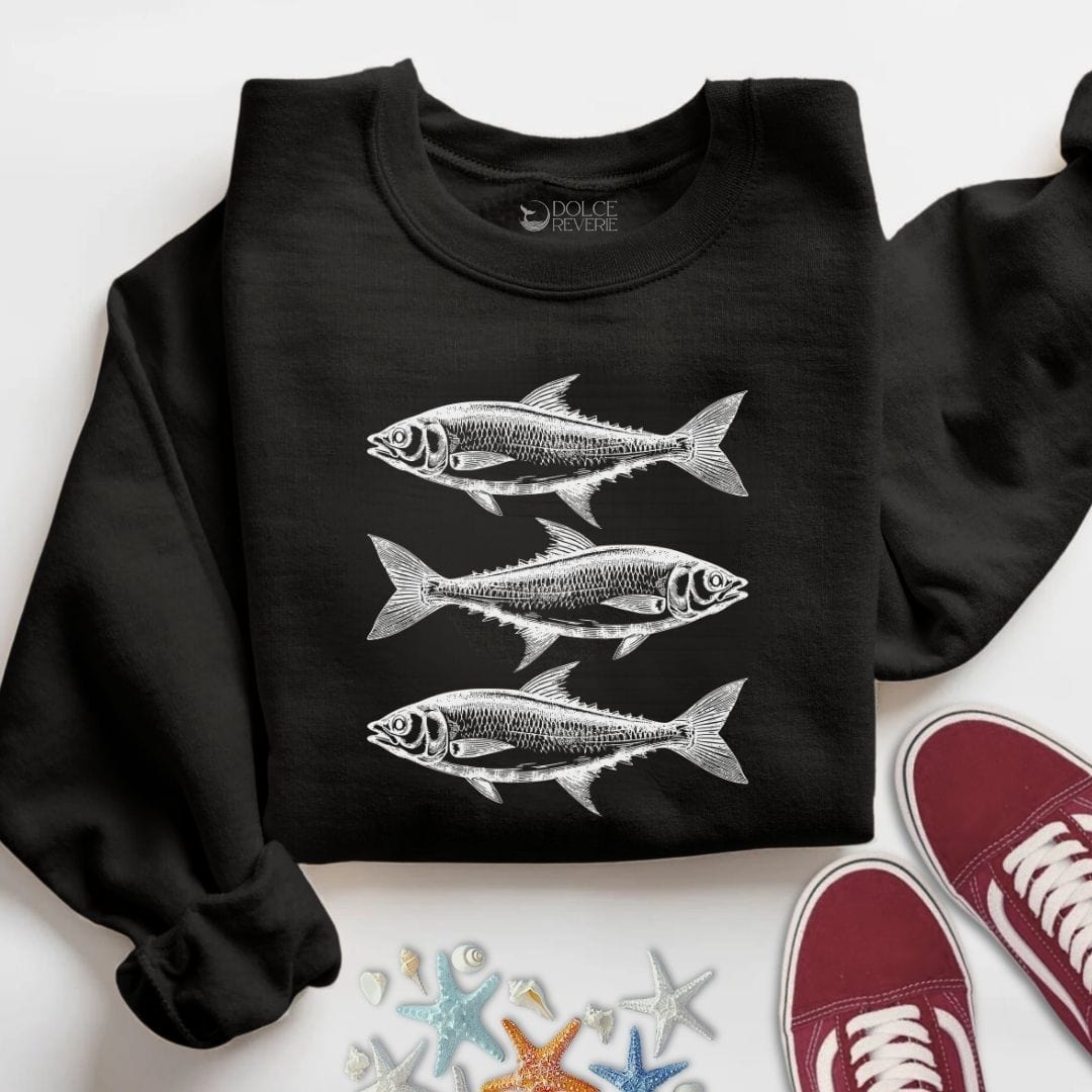 3 Sardines Sweatshirt S / Black