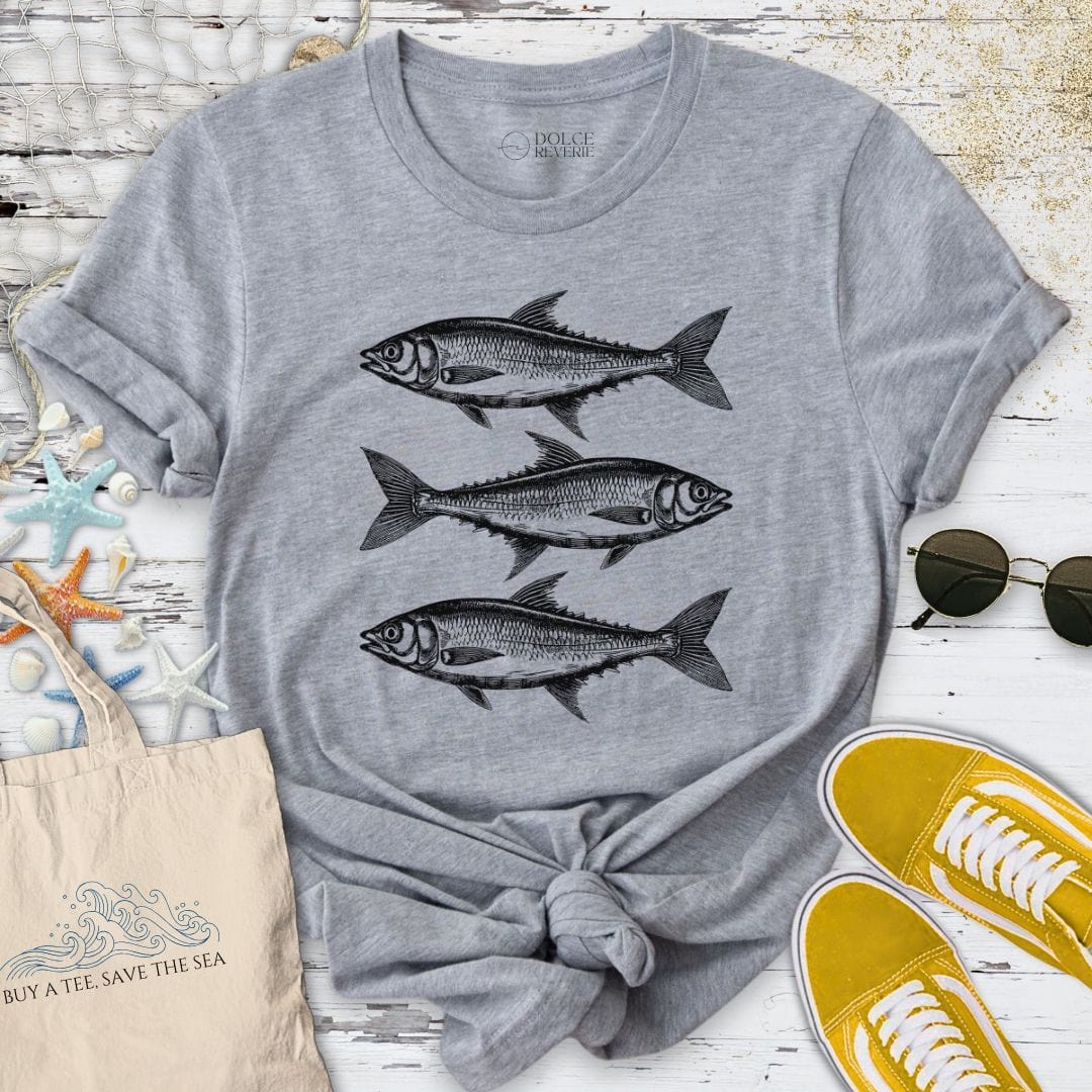 3 Sardines T-Shirt Sport Grey / S