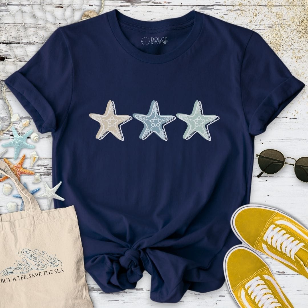 3 Starfish T-Shirt Navy / S