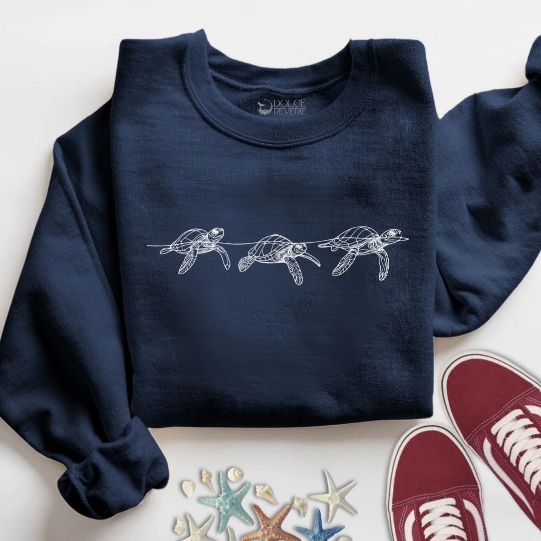 3 Turtles Sweatshirt S / Navy