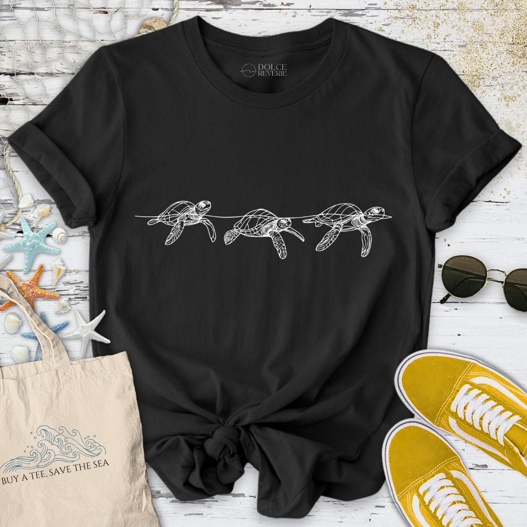 3 Turtles T-Shirt Black / S