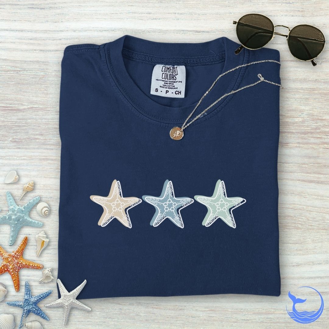 3 Starfish Comfort Colors T-Shirt