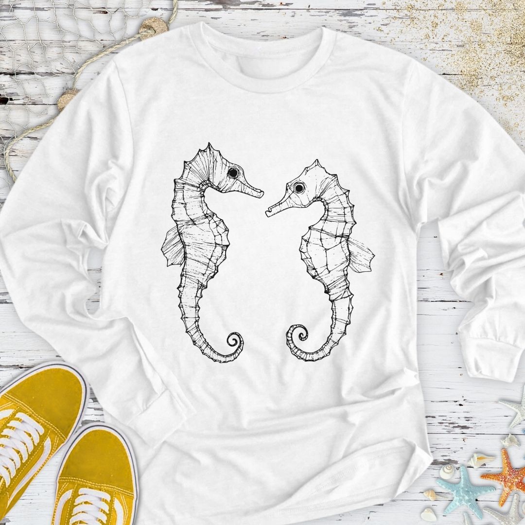 Seahorses Long Sleeve Tee