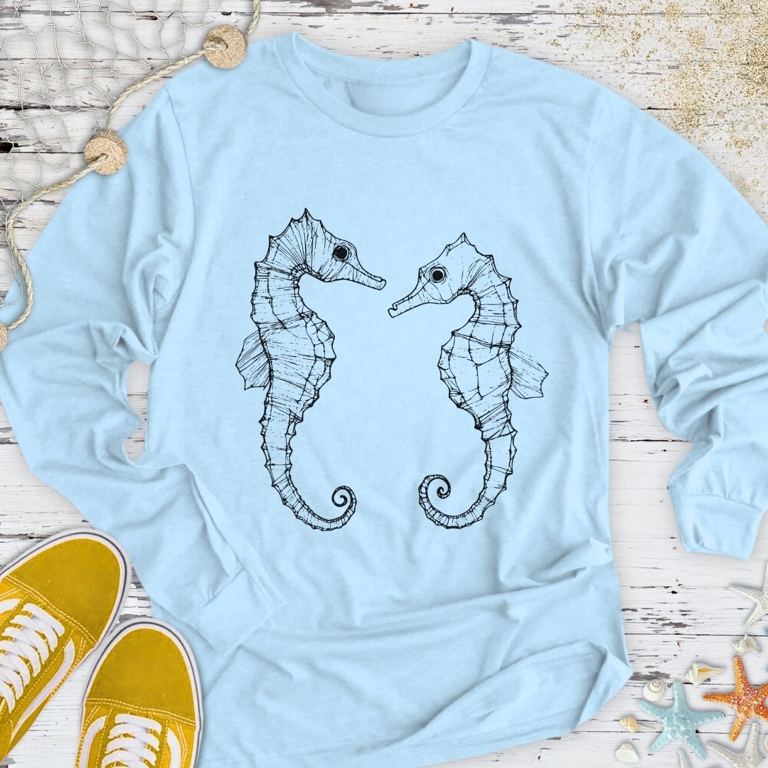 Seahorses Long Sleeve Tee