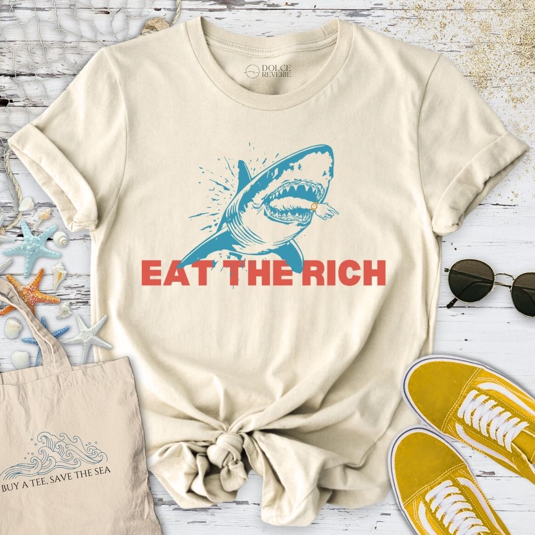 Eat The Rich Shark T-Shirt