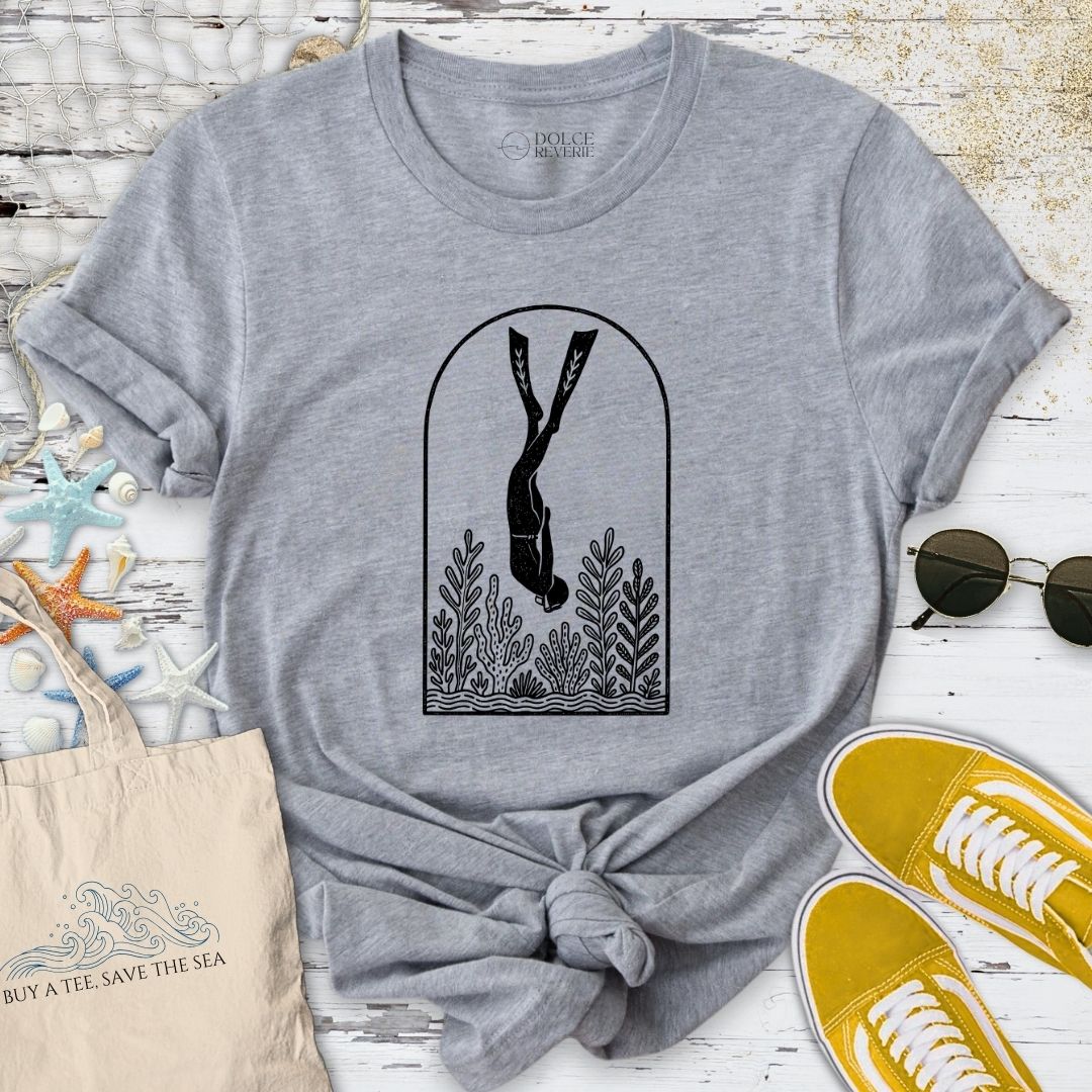Diver Line Art T-Shirt