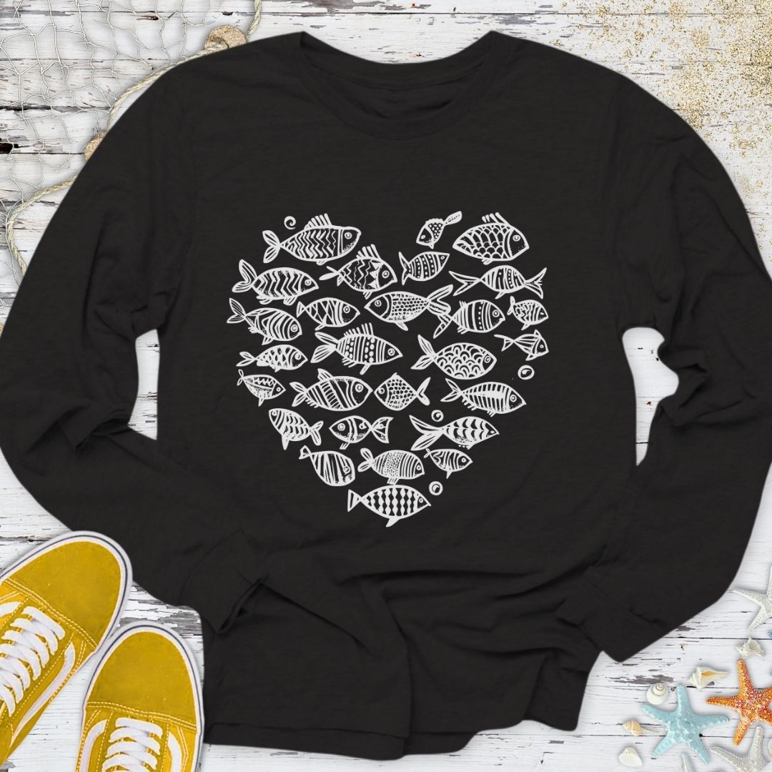 Heart Of Fish Long Sleeve Tee
