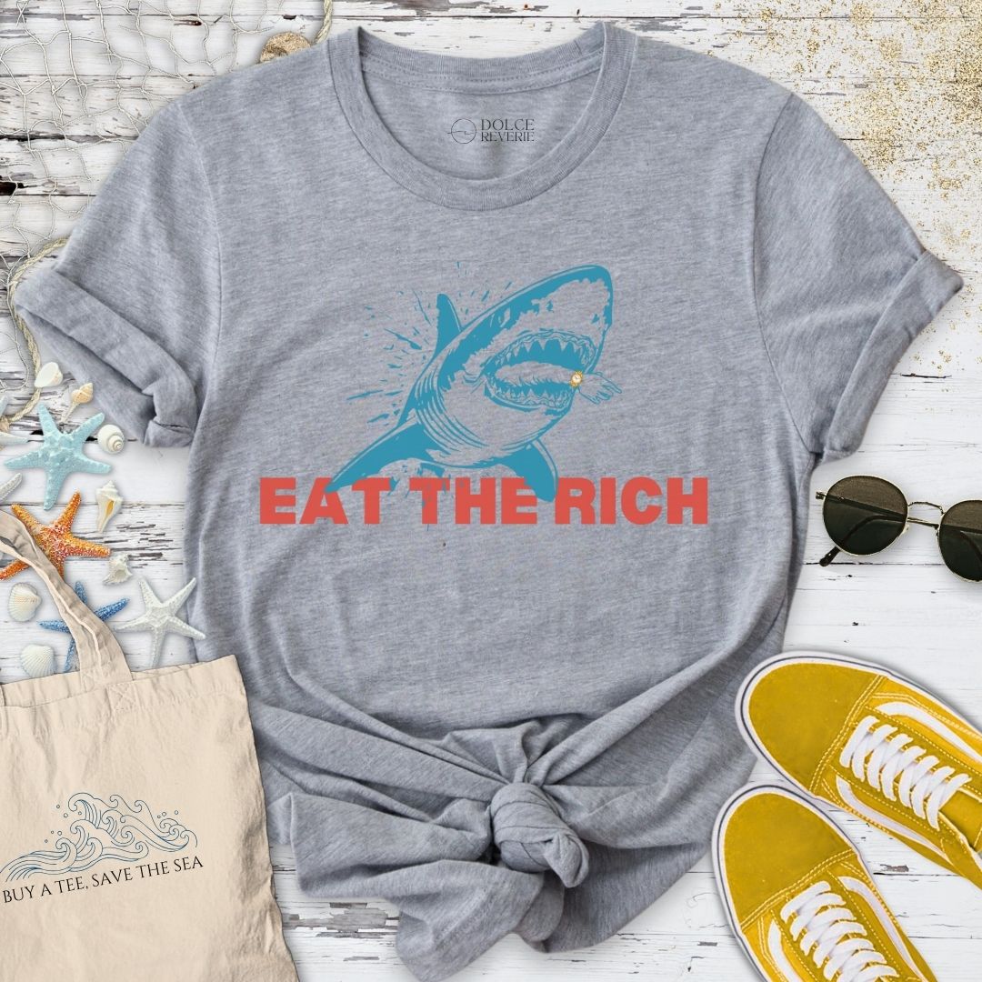 Eat The Rich Shark T-Shirt