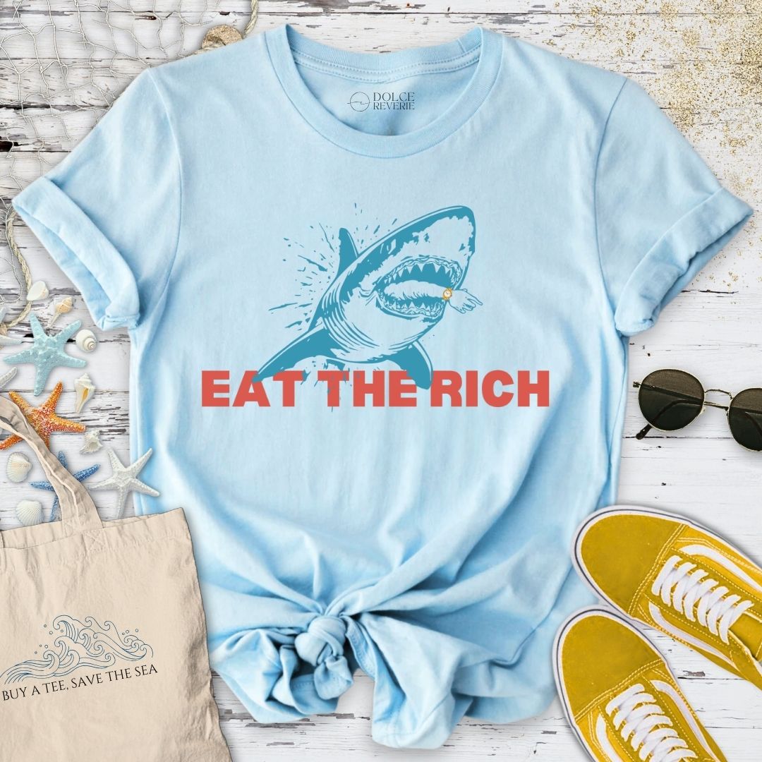 Eat The Rich Shark T-Shirt