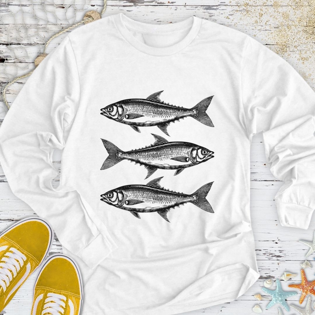 3 Sardines Long Sleeve Tee