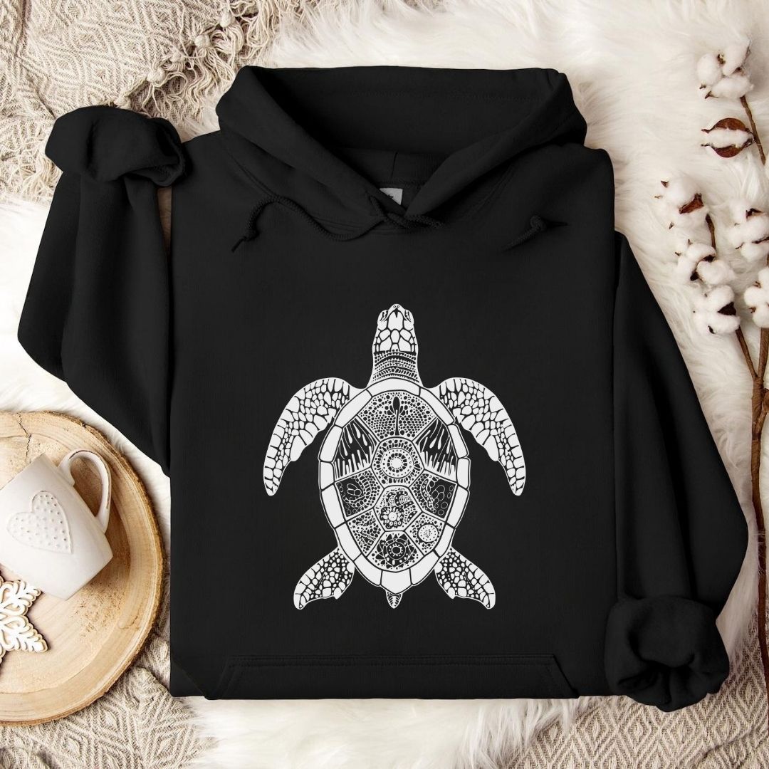 Zentangle Turtle Hoodie