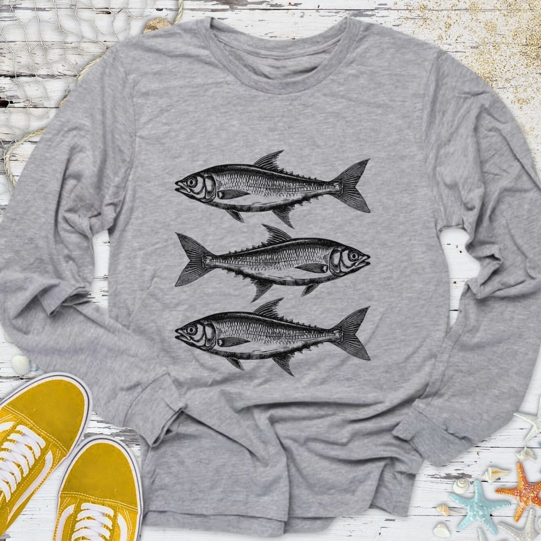 3 Sardines Long Sleeve Tee