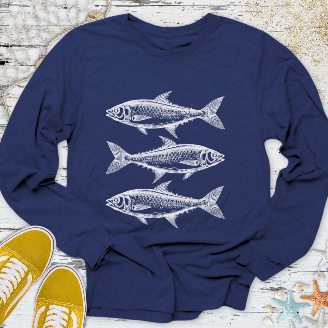 3 Sardines Long Sleeve Tee