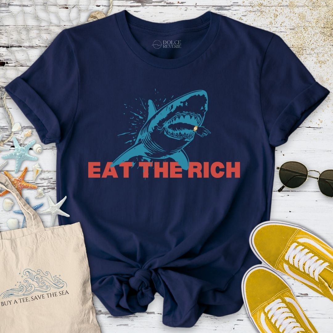 Eat The Rich Shark T-Shirt