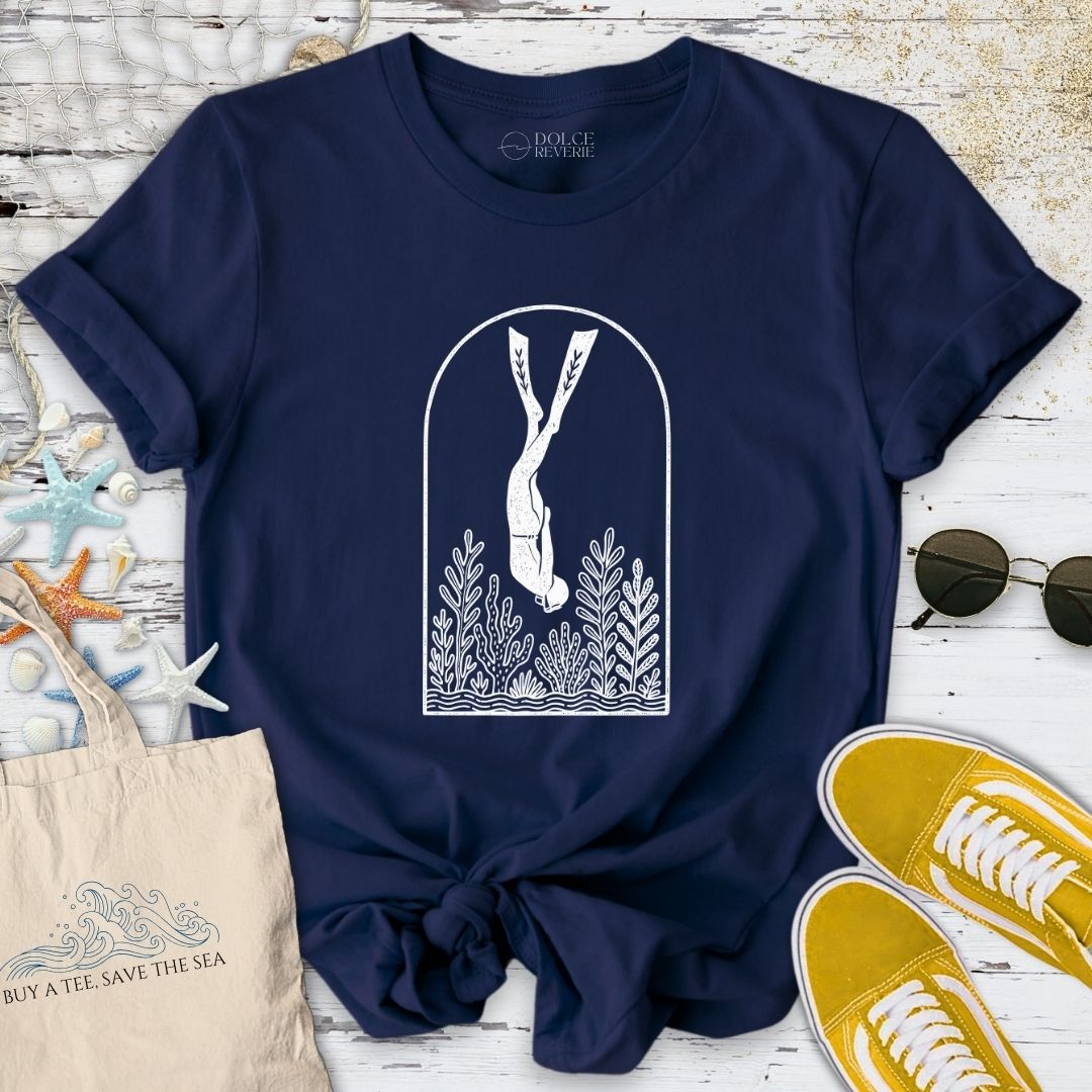 Diver Line Art T-Shirt
