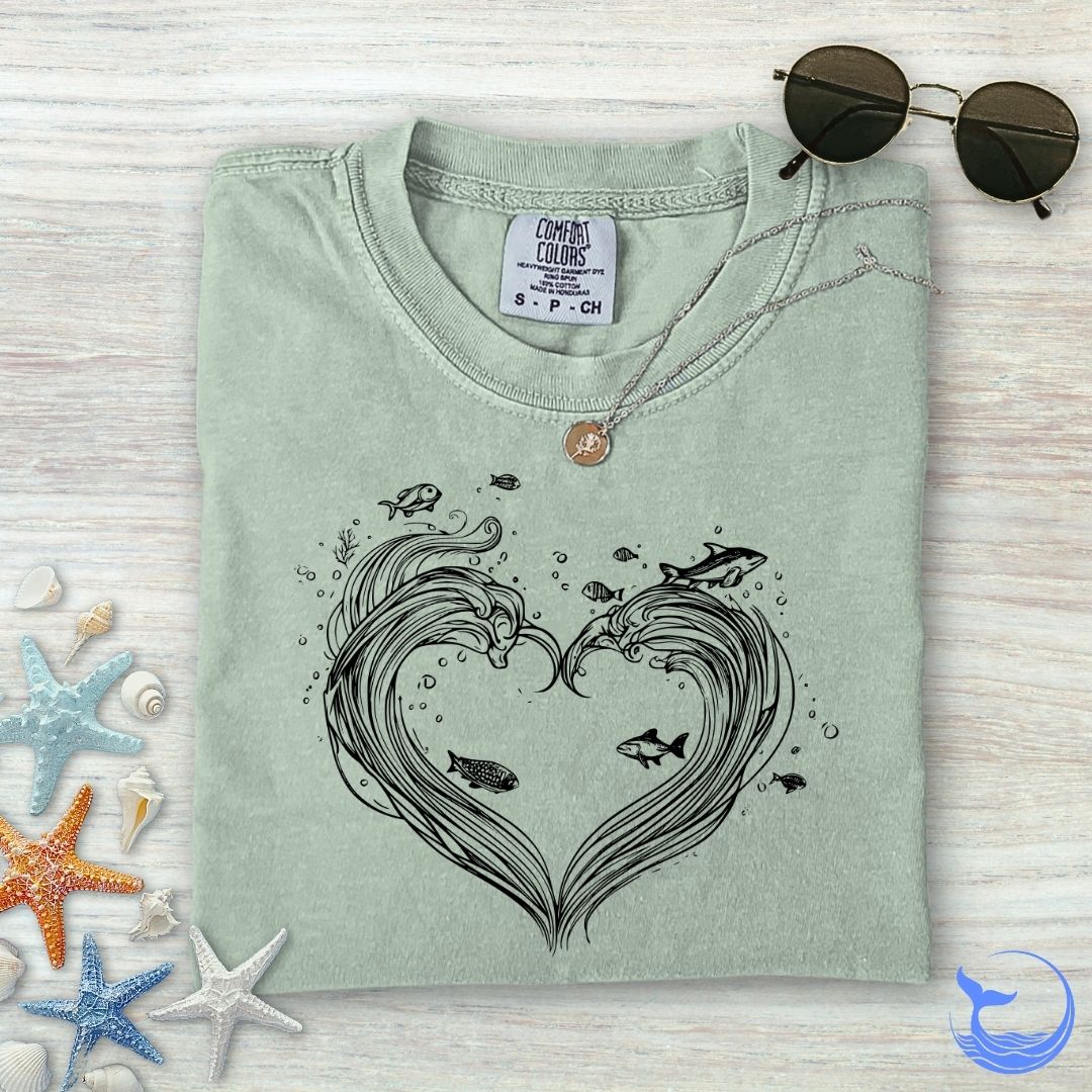 Heart Wave Comfort Colors T-Shirt