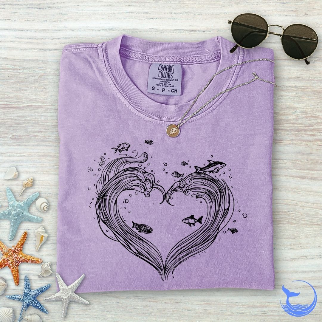 Heart Wave Comfort Colors T-Shirt