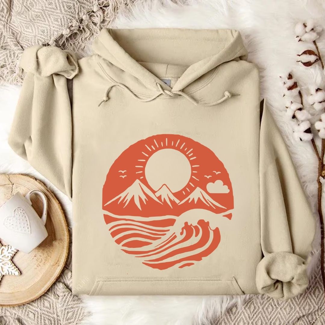 Mountain Waves Hoodie