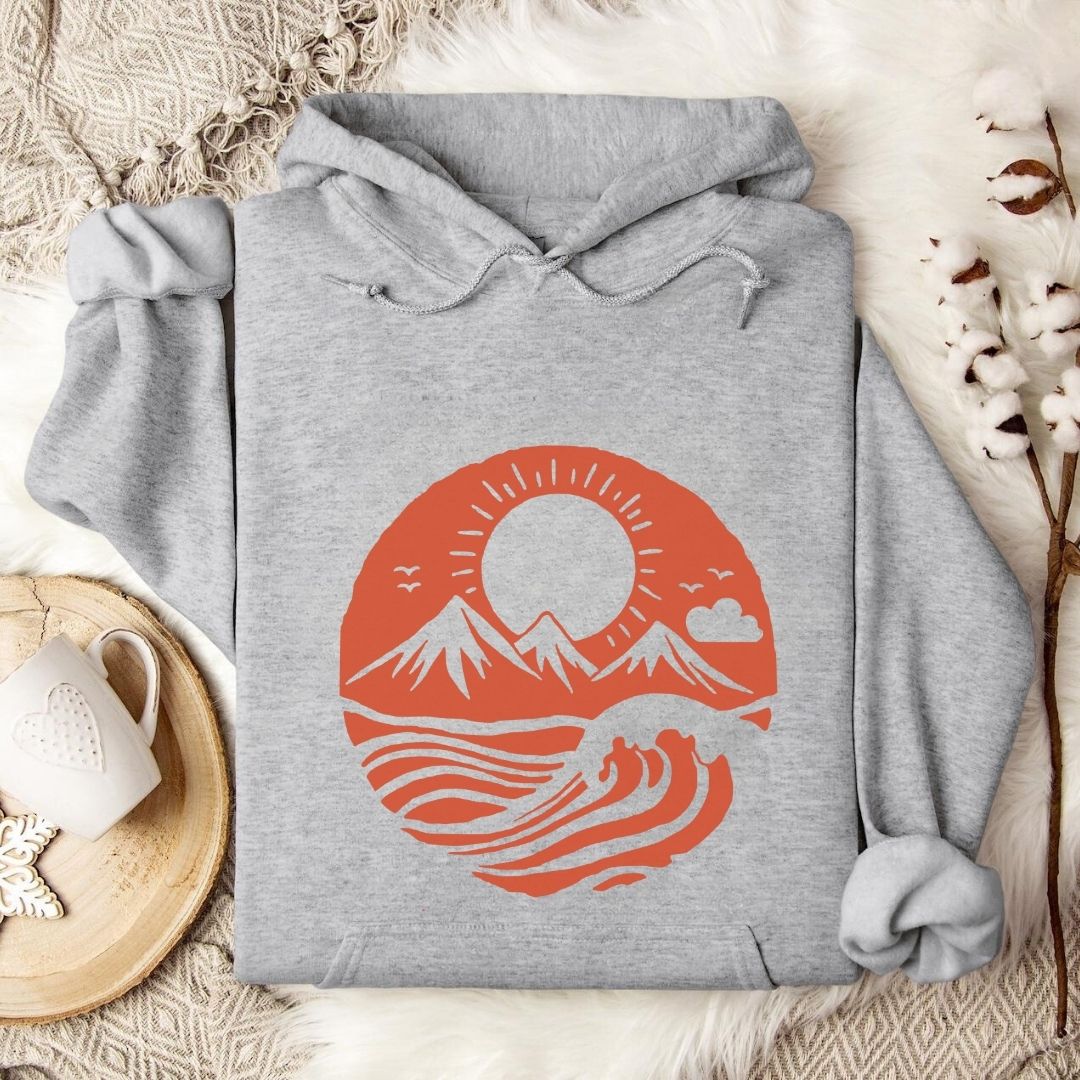 Mountain Waves Hoodie