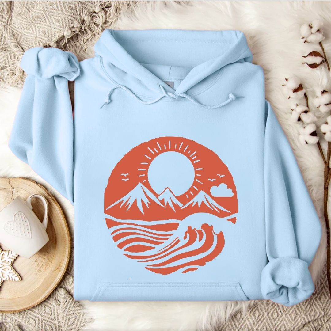 Mountain Waves Hoodie