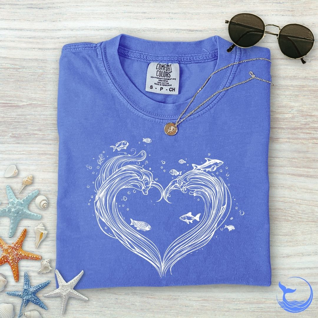 Heart Wave Comfort Colors T-Shirt