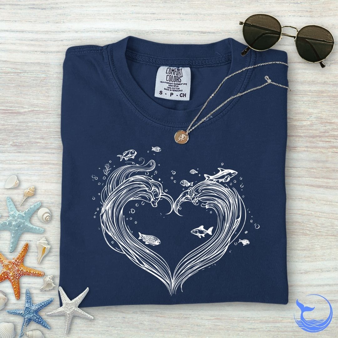 Heart Wave Comfort Colors T-Shirt