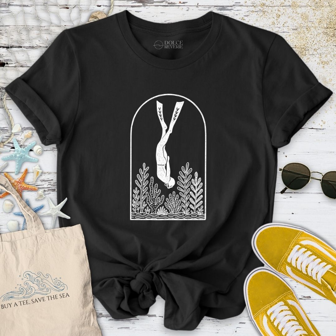 Diver Line Art T-Shirt