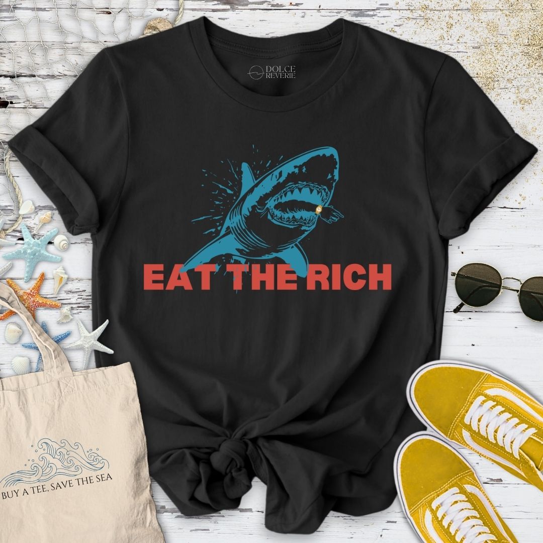 Eat The Rich Shark T-Shirt