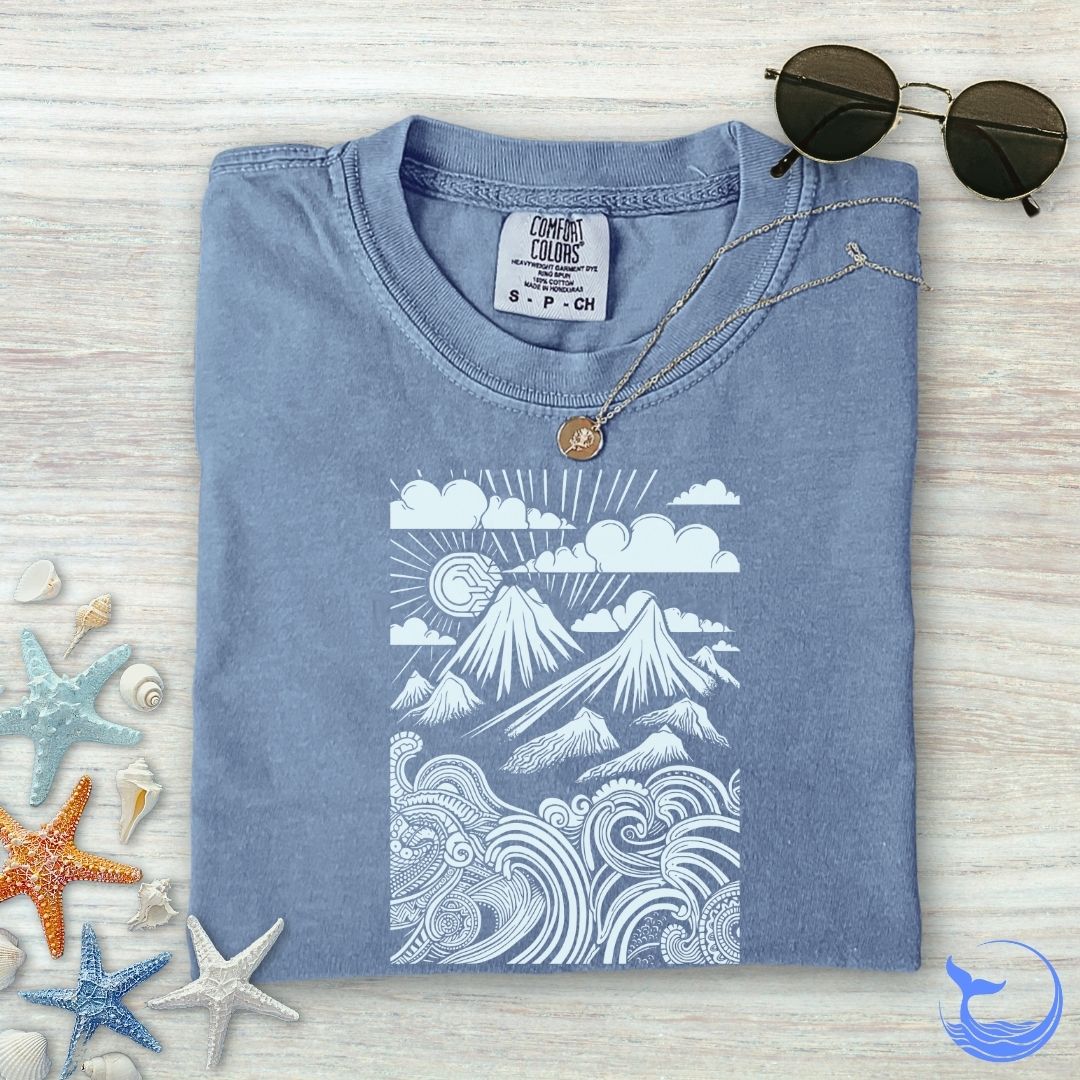 Ocean & Mountains Comfort Colors T-Shirt
