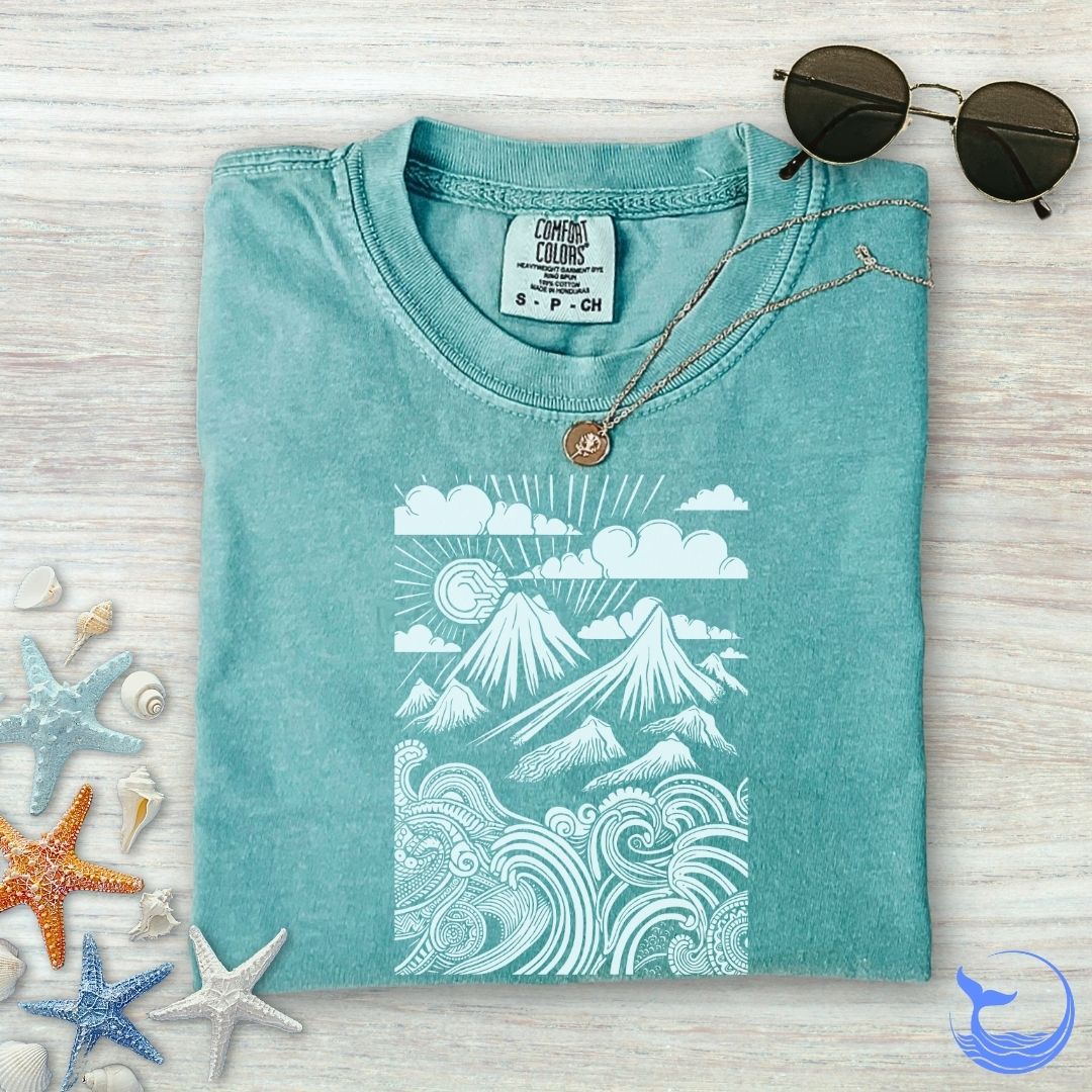 Ocean & Mountains Comfort Colors T-Shirt