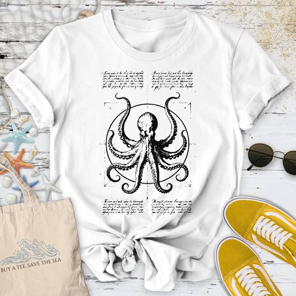 Vitruvian Octopus T-Shirt