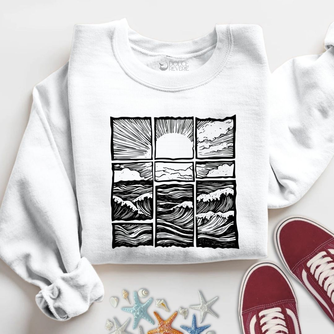 Ocean Horizon Sunrise Sweatshirt