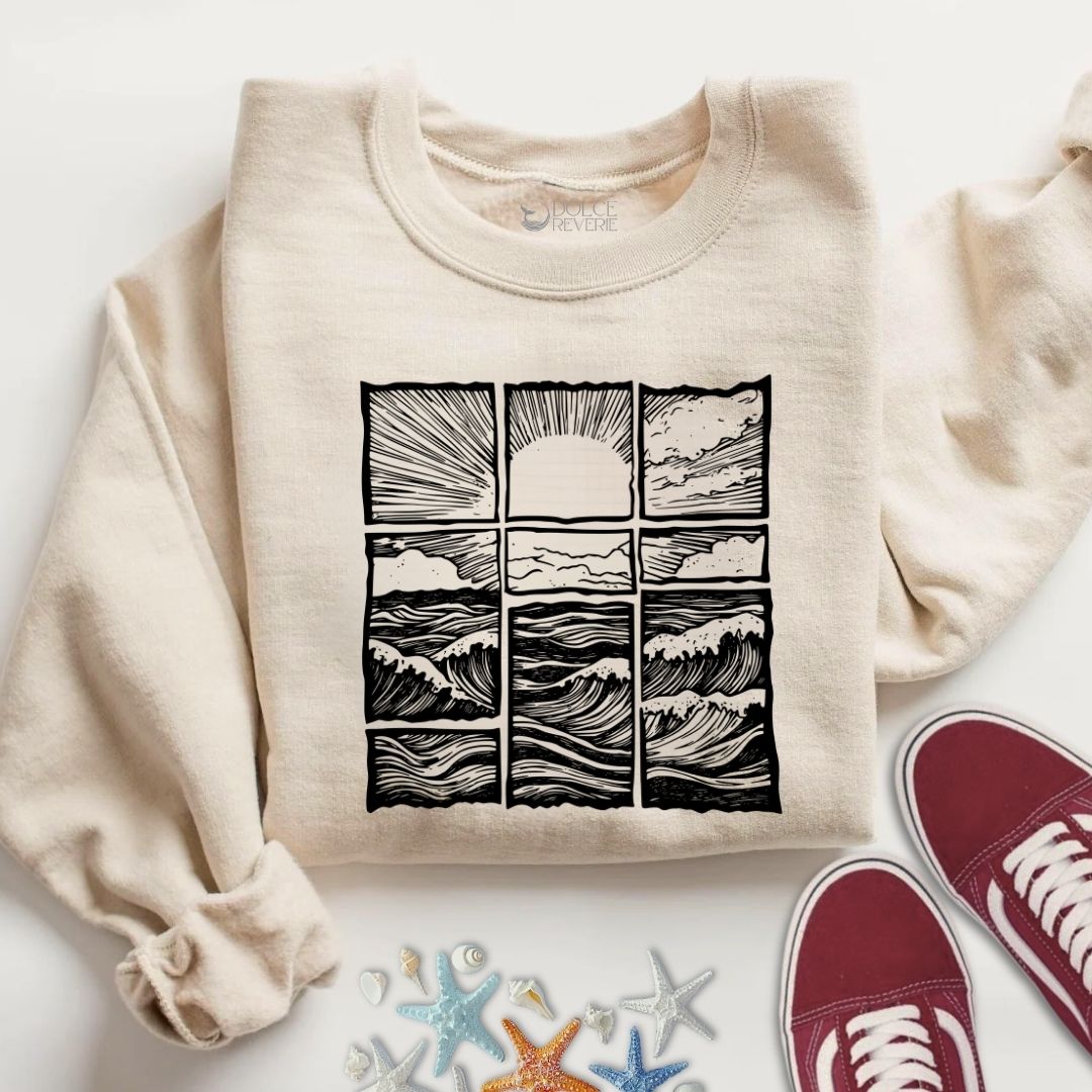 Ocean Horizon Sunrise Sweatshirt
