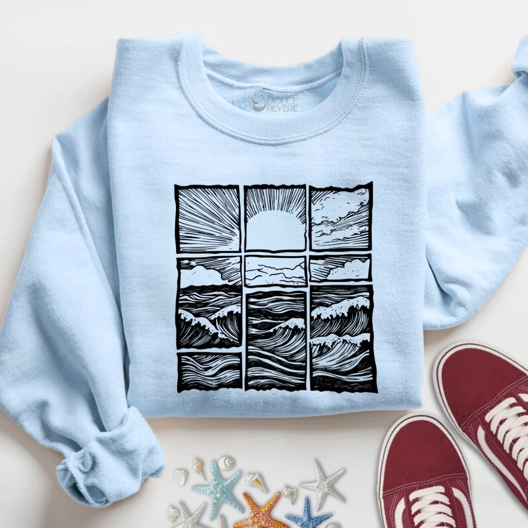 Ocean Horizon Sunrise Sweatshirt