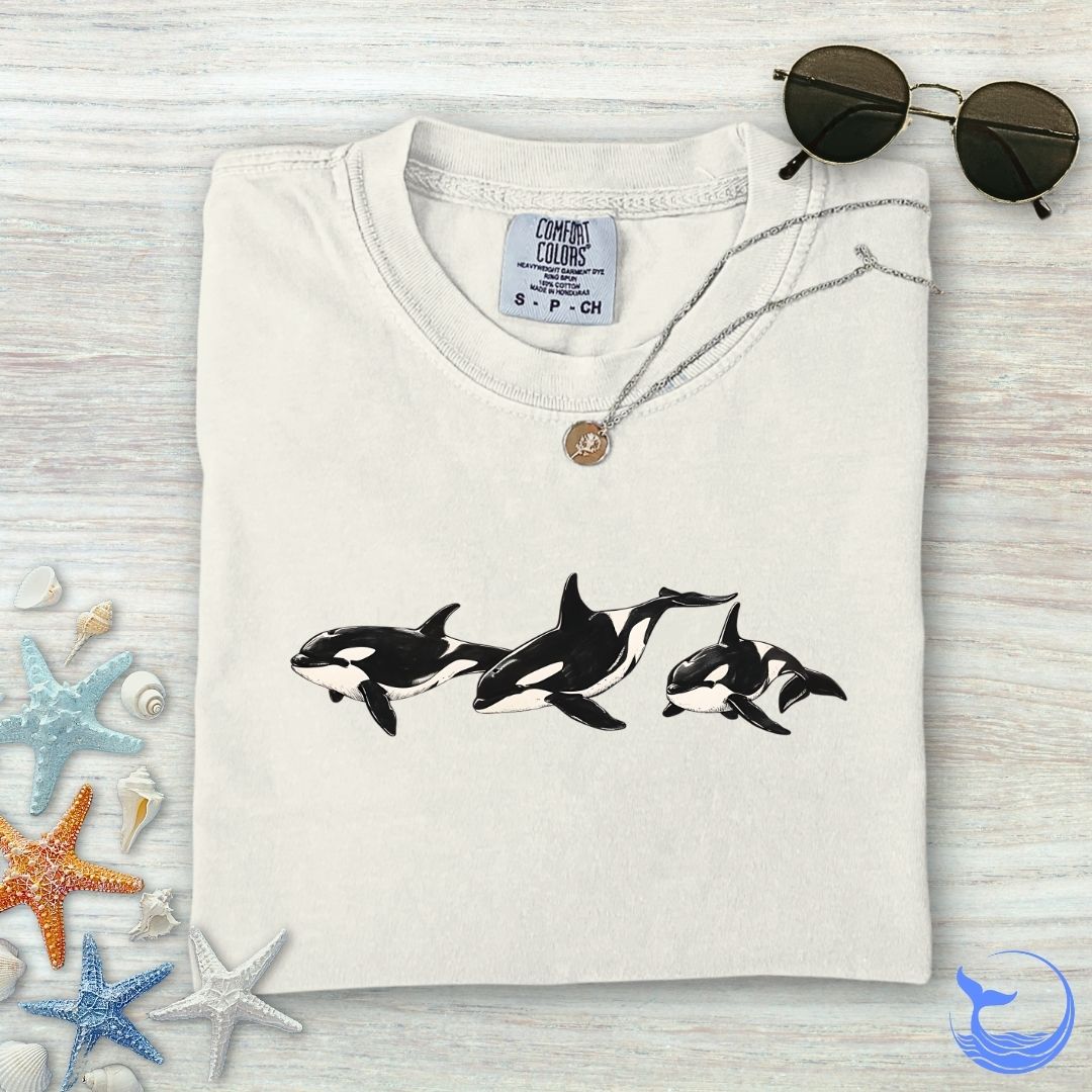 3 Vintage Orcas Comfort Colors T-Shirt