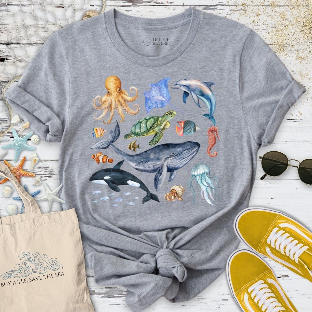 Watercolor Marine Life T-Shirt