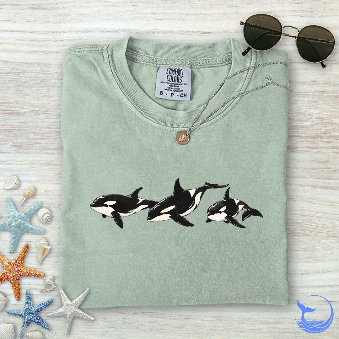 3 Vintage Orcas Comfort Colors T-Shirt