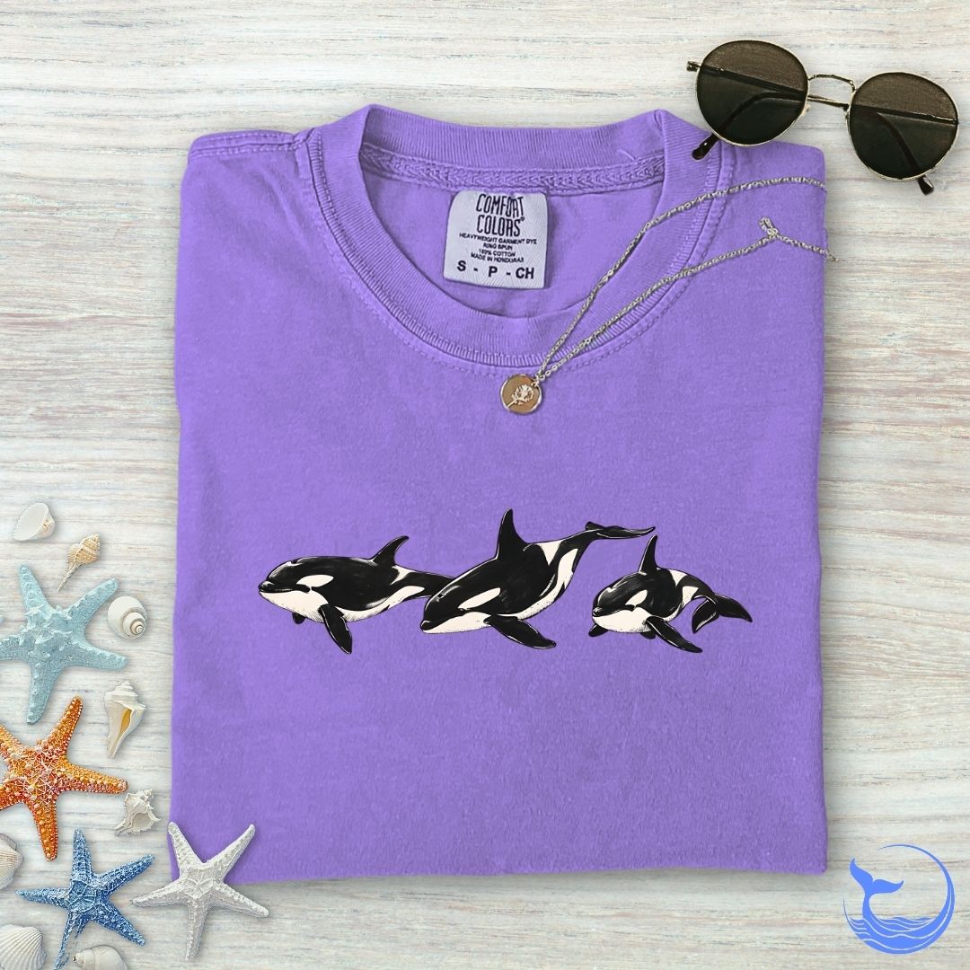 3 Vintage Orcas Comfort Colors T-Shirt