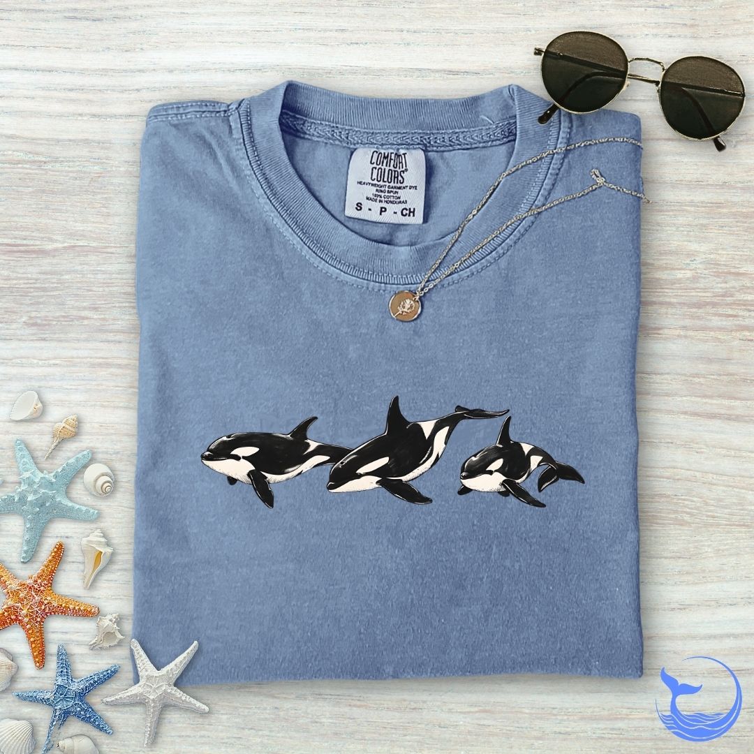 3 Vintage Orcas Comfort Colors T-Shirt