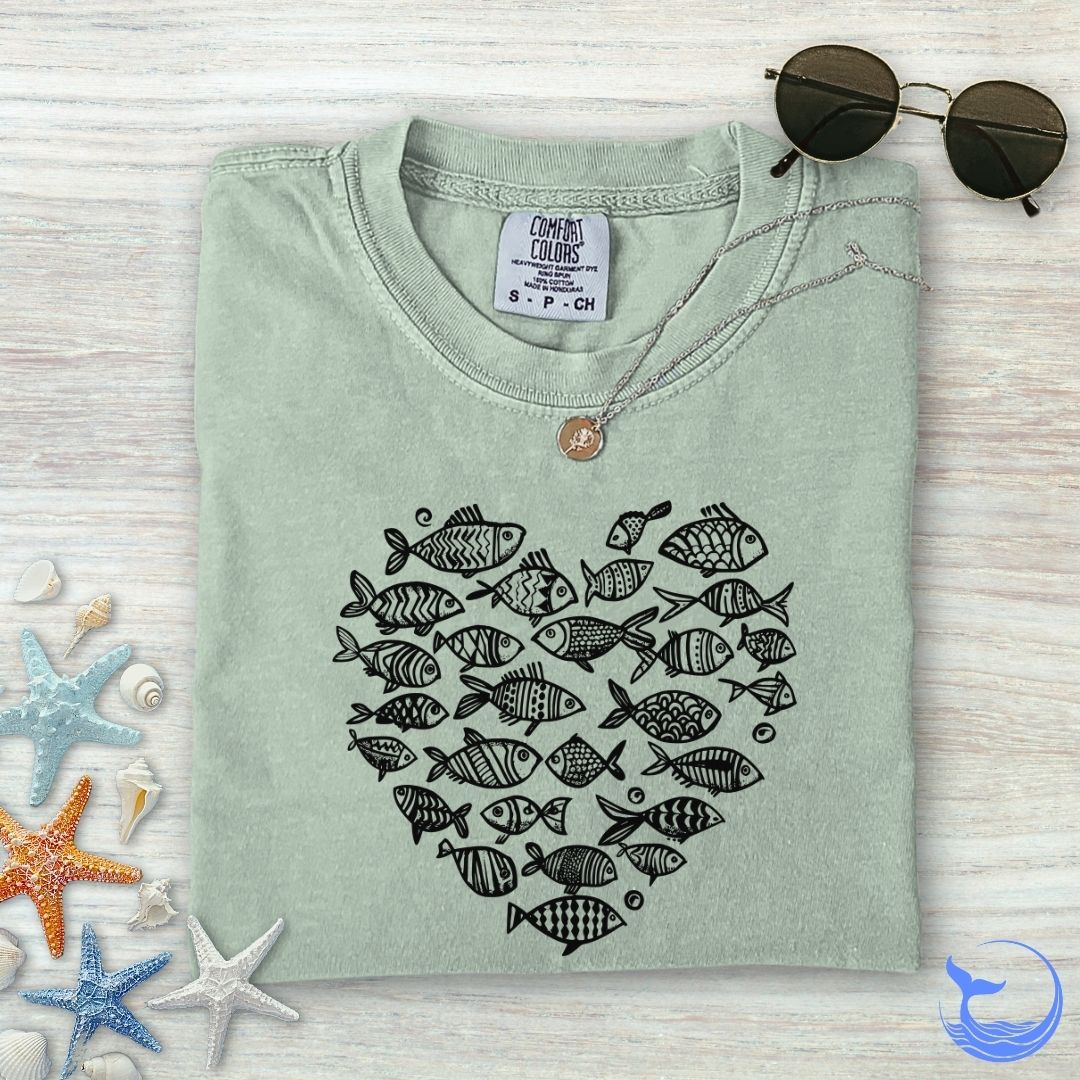 Heart Of Fish Comfort Colors T-Shirt