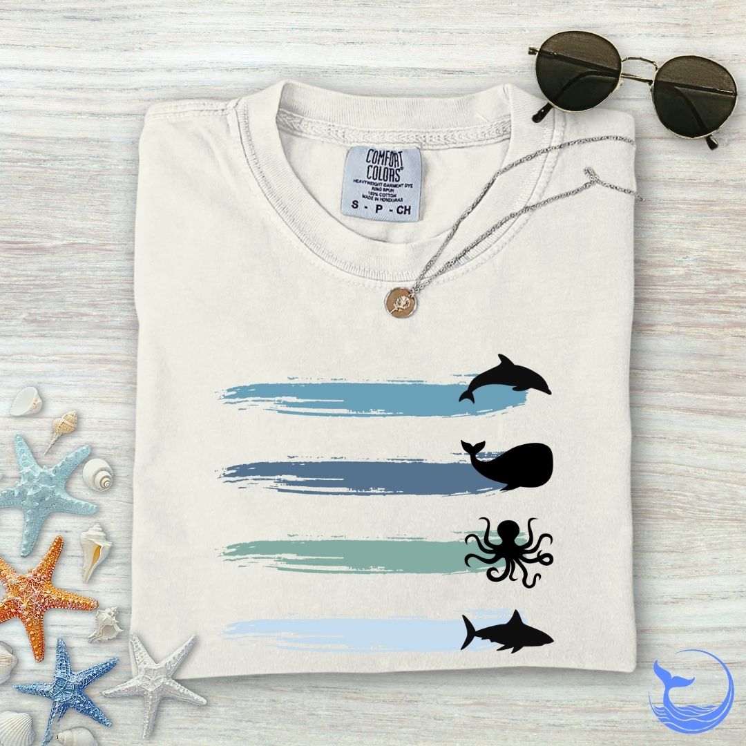 Marine Paths Comfort Colors T-Shirt