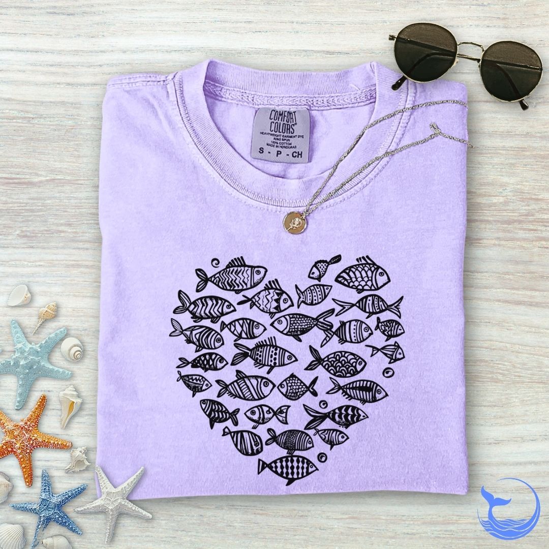 Heart Of Fish Comfort Colors T-Shirt