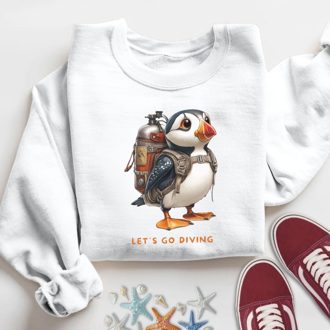 Diving Puffin Sweatshirt