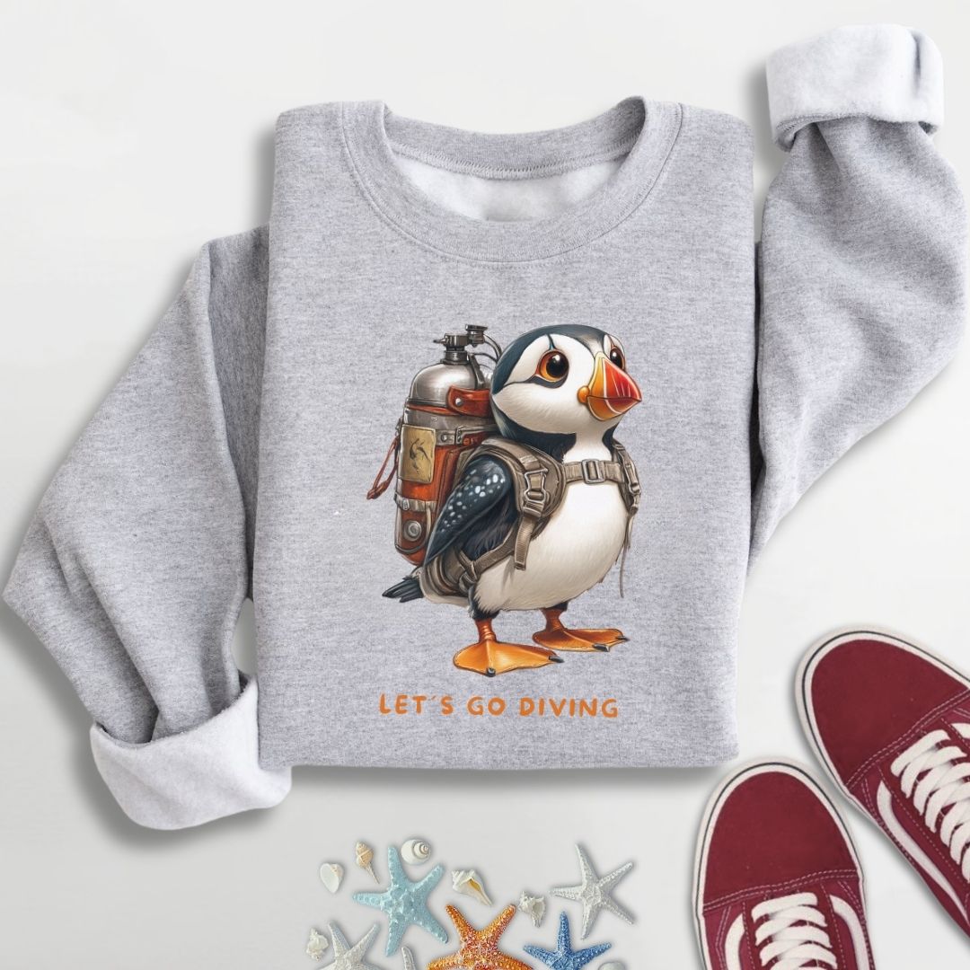 Diving Puffin Sweatshirt