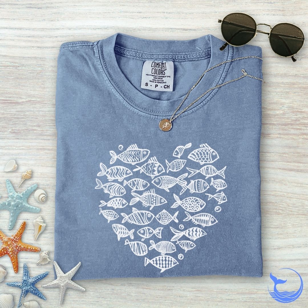Heart Of Fish Comfort Colors T-Shirt