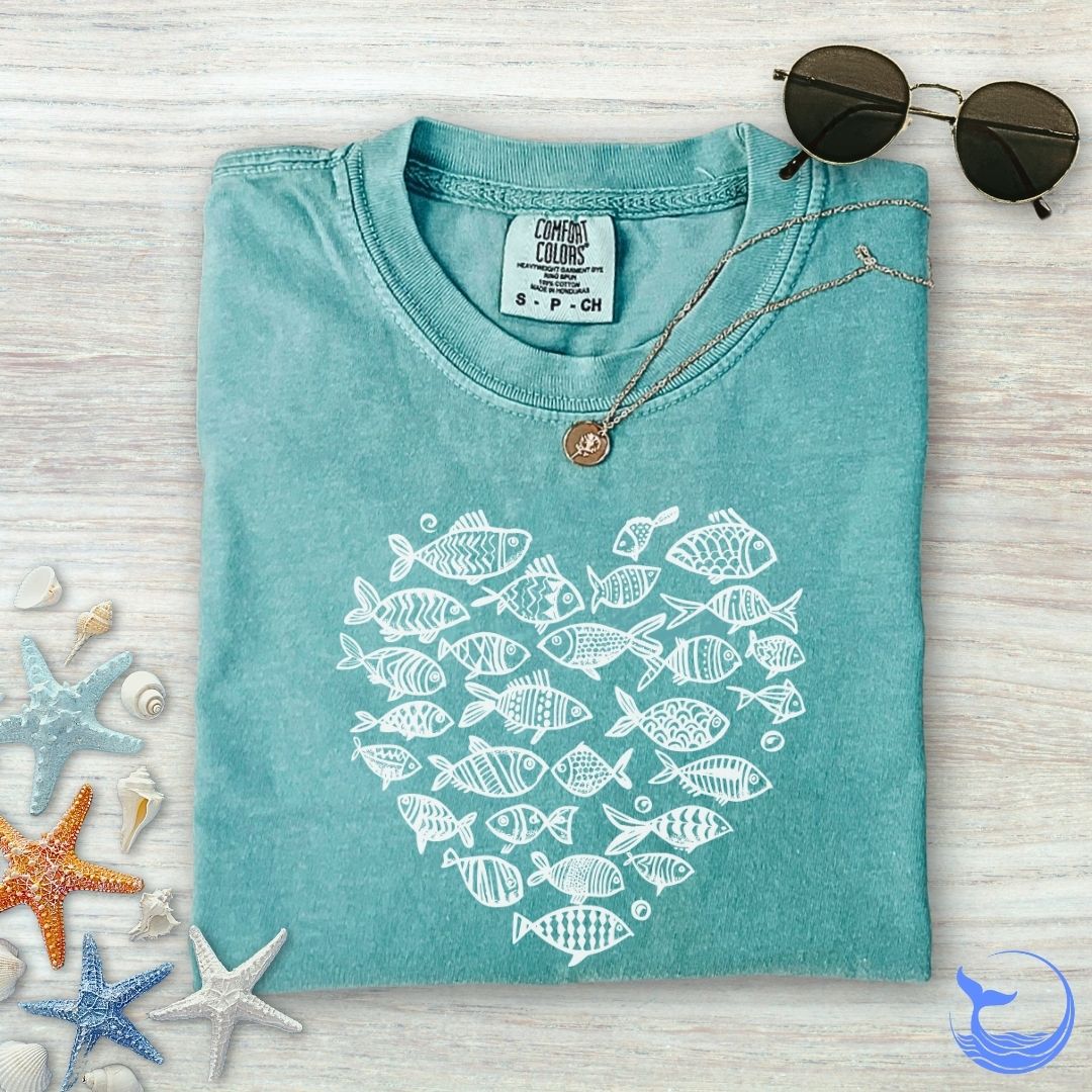 Heart Of Fish Comfort Colors T-Shirt