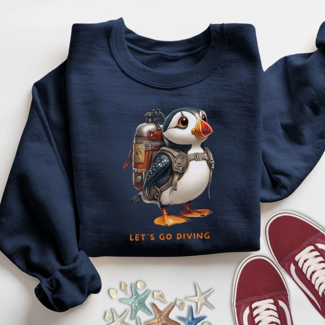 Diving Puffin Sweatshirt